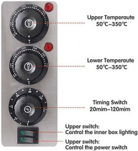 Forni elettrici per pizza - Termostato e timer